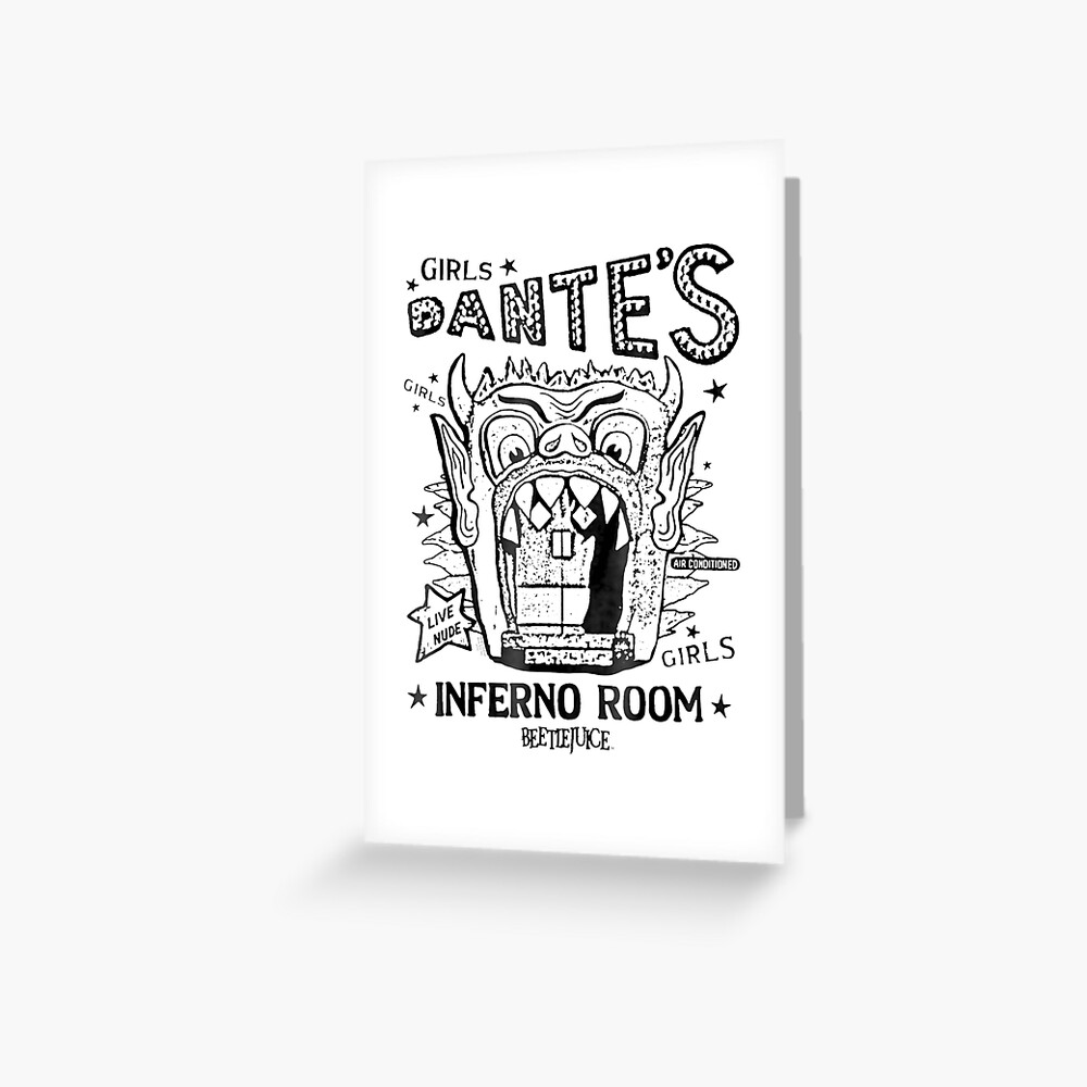 beetlejuice-dantes-inferno-room-greeting-card-by-namoilabazinta