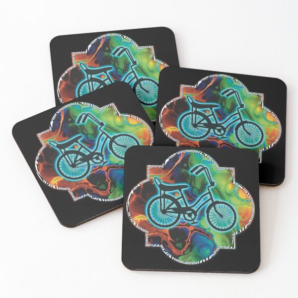 Item preview, Oldschool Psychedelic Banana Seat Bicycle Unique Gift for Bike Lover designed and sold by BadassBazaar.
