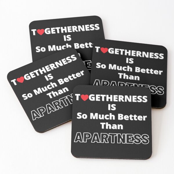 Item preview, Funny Heart Togetherness Is So Much Better Than Apartness Hollow Letters designed and sold by podguy.