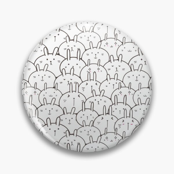 Item preview, Bunny Rabbits - Black & White designed and sold by PeachyLitchi.