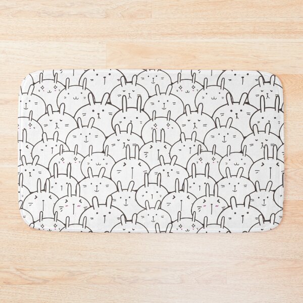 Item preview, Bunny Rabbits - Black & White designed and sold by PeachyLitchi.
