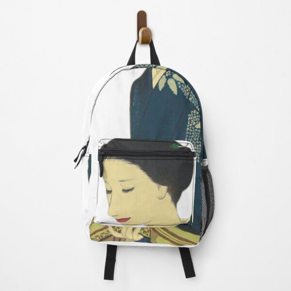 Item preview, Ukiyoe Woman in Blue and Gold 浮世絵 designed and sold by amuseXpress.