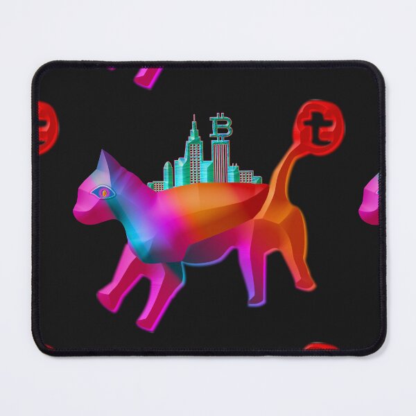 Item preview, CRAZY CAT NEON CRYPTO NFT BITCOIN IN 3D. designed and sold by Ralek.