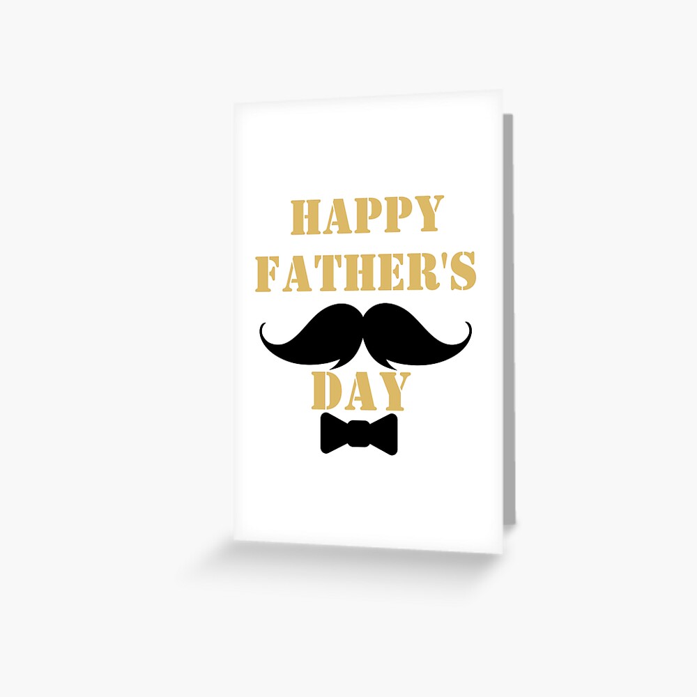 Tarjetas de felicitación «Bigotes feliz dia del padre» de Bounkoube |  Redbubble