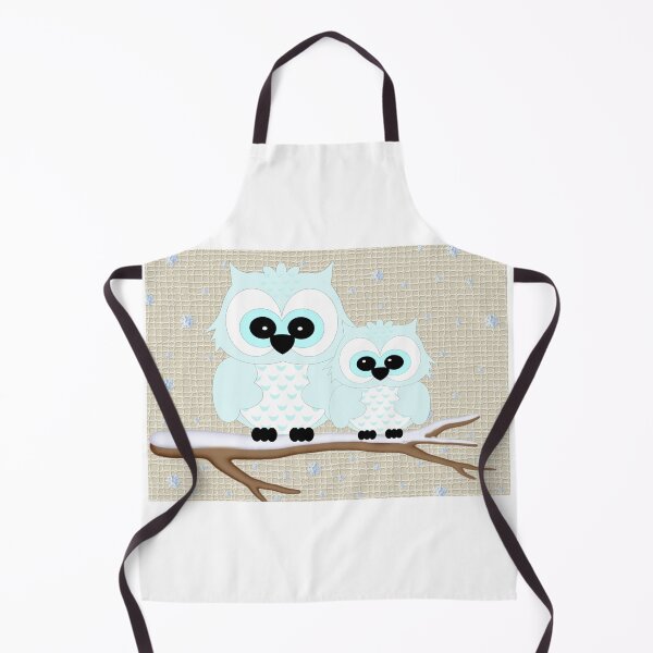 Item preview, Cute Winter Owls, fantasy art designed and sold by LoneAngel.