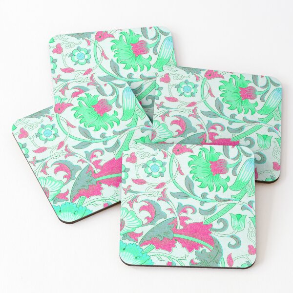 Item preview, Green Grey Fuchsia Floral Lodden Pattern designed and sold by fowons.
