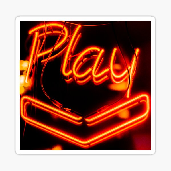 Neon Play Sticker