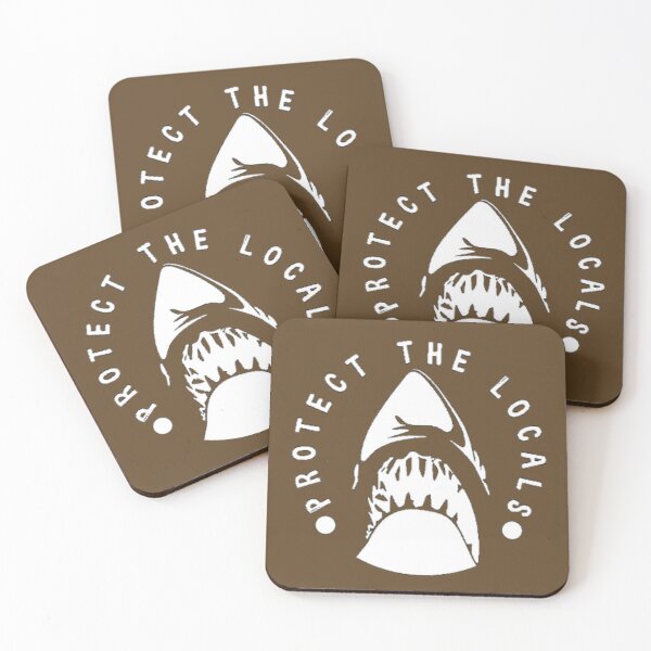 Item preview, Protect the Locals: Sharks (White Print) designed and sold by biceptual.