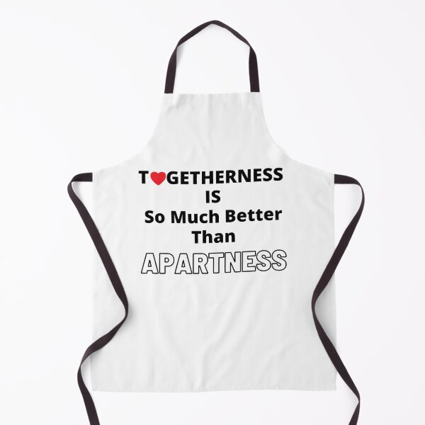 Item preview, Funny Heart Togetherness Is So Much Better Than Apartness  Black Hollow Letters designed and sold by podguy.