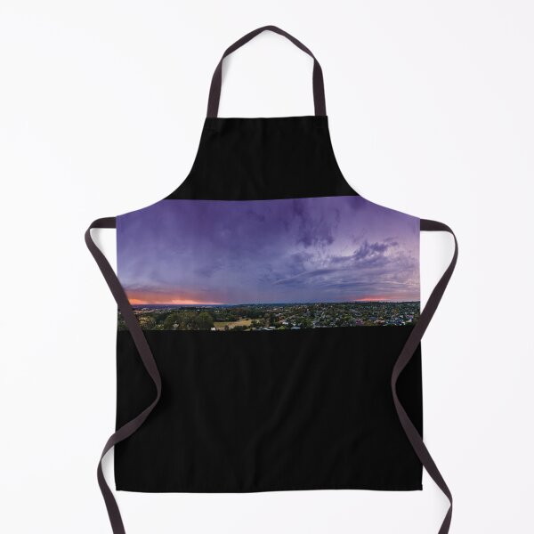 Item preview, Stormy rain clouds in the afterglow of sunset glowing purple, blue and orange aerial panoramic designed and sold by James-Cole.
