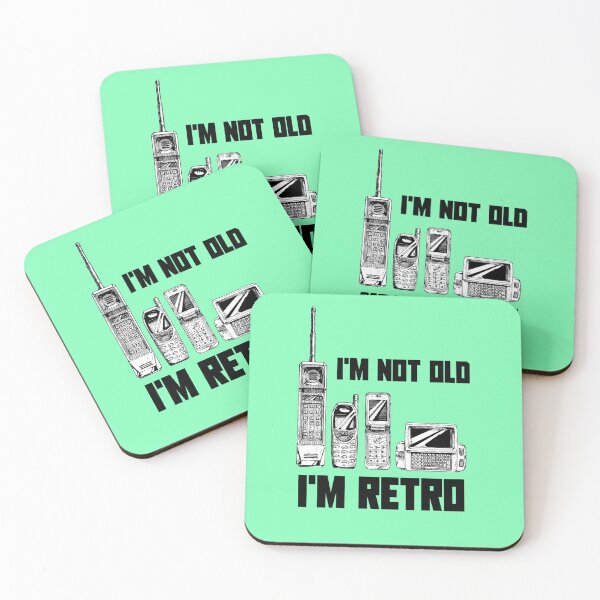 Item preview, Funny Gift for Anyone with an old Cellphone - I'm not old, I'm retro designed and sold by hardscuffle.