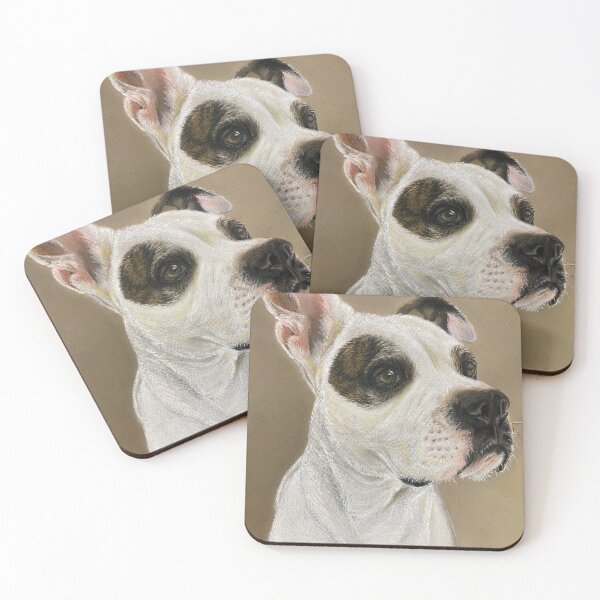 Item preview, "Chance" pastel painting of a Boxer mix designed and sold by Marla Kurzec.