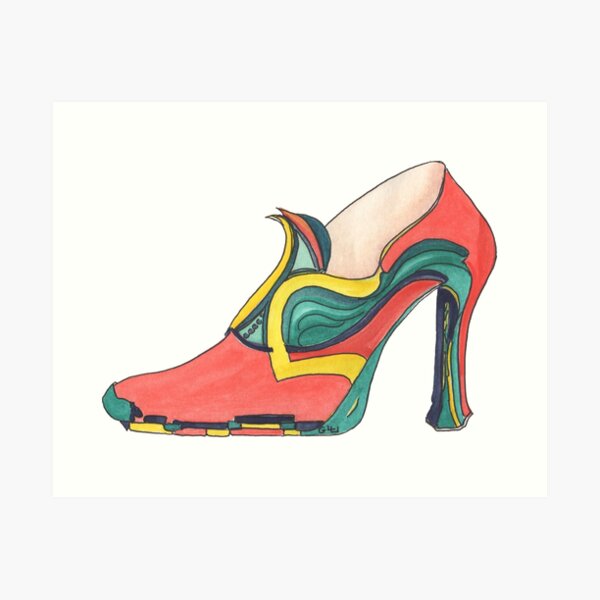 Red Shoes Art Print