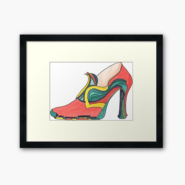 Red Shoes Framed Art Print