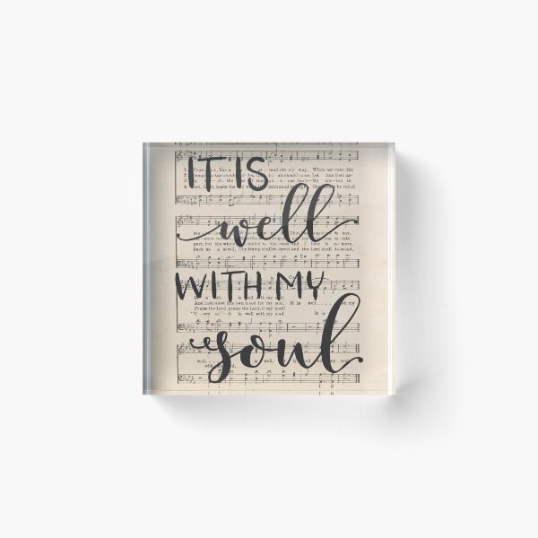 Item preview, It is Well With My Soul, Vintage Hymn designed and sold by DownThePath.