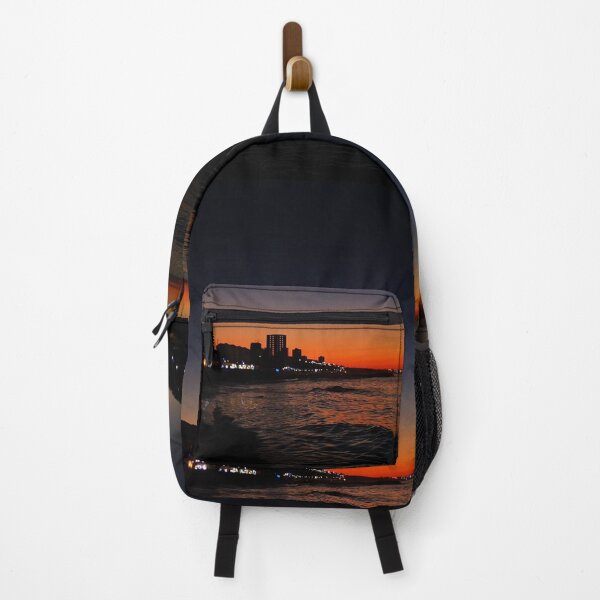Item preview, Gorgeous Orange Ocean Sunset & deep blue sky at night  designed and sold by anisbbmbrush.