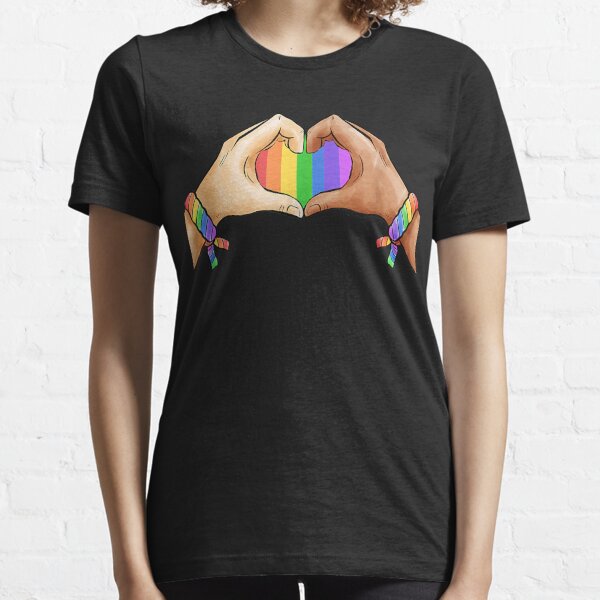 Gay Pride Clothing LGBT Rainbow Flag Heart Unity Shirt - Bring Your Ideas,  Thoughts And Imaginations Into Reality Today