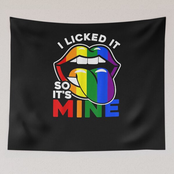 Item preview, I Licked It So It's Mine - LGBTQ Lips Rainbow LGBT designed and sold by Vignette2323.