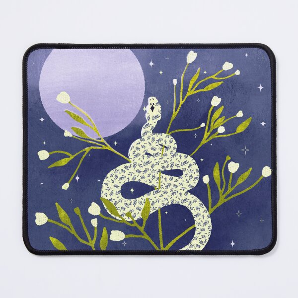 Item preview, Magical  spiral snake incantation  with Mystic moon and stars designed and sold by InnaMGraphic.