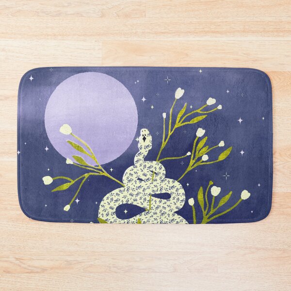 Item preview, Magical  spiral snake incantation  with Mystic moon and stars designed and sold by InnaMGraphic.