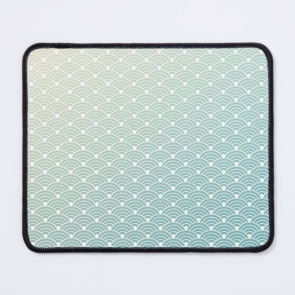 Item preview, Seigaiha Pattern in Yellow Turquoise Gradient designed and sold by Takeda-art.