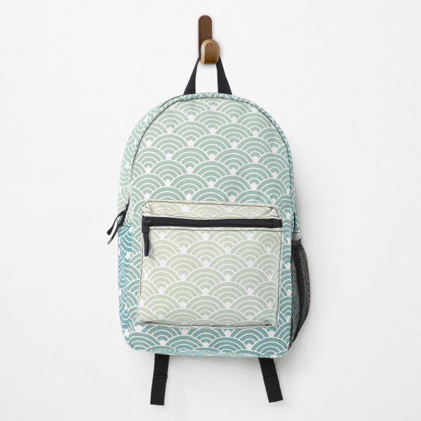 Item preview, Seigaiha Pattern in Yellow Turquoise Gradient designed and sold by Takeda-art.
