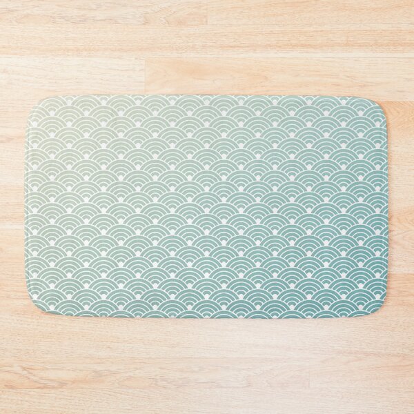 Item preview, Seigaiha Pattern in Yellow Turquoise Gradient designed and sold by Takeda-art.