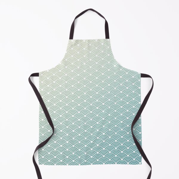 Item preview, Seigaiha Pattern in Yellow Turquoise Gradient designed and sold by Takeda-art.