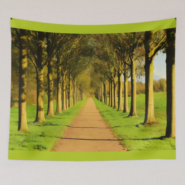 Item preview, Green Pasture Landscape - Lane Lined with Trees designed and sold by Zeph1.