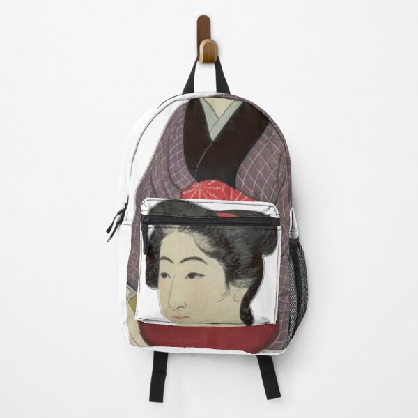 Item preview, Ukiyoe Woman in Red, Green, and Purple 浮世絵 designed and sold by amuseXpress.