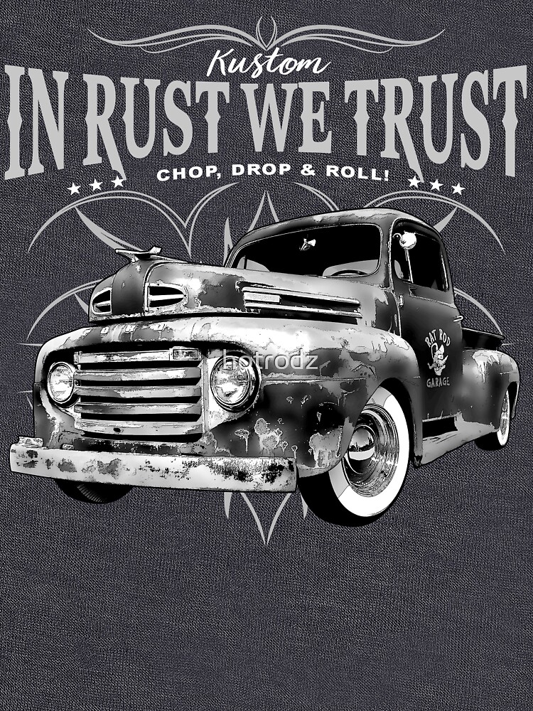 Hot Rod In Rust We Trust Hoodie Route 66 Vintage Retro Garage Sweatshirt
