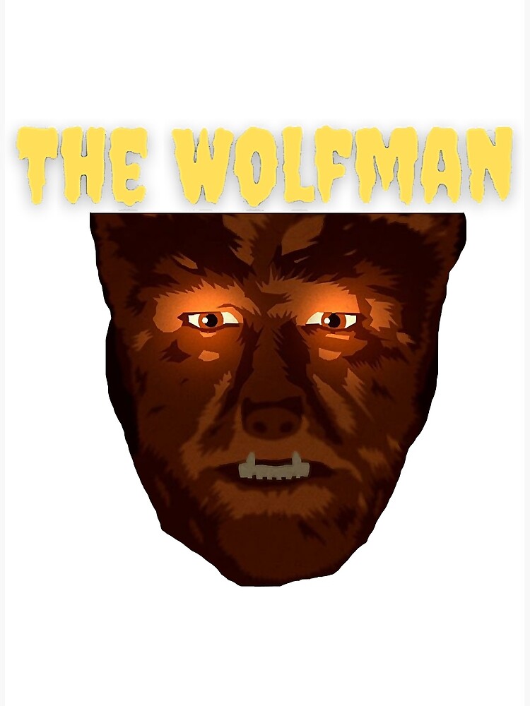 Poster « Le loupgarou, loupgarou, monstres universels, loupgarou