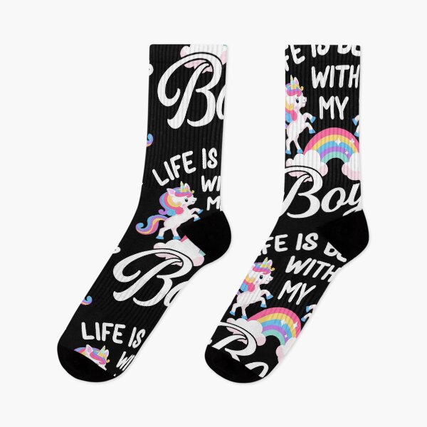 Item preview, Life Is Better With My Boys Funny Unicorn Mom T-shirt designed and sold by KGN  CREATIVITY.