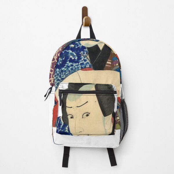 Item preview, Ukiyoe Man in Blue, Purple, and Red 浮世絵 designed and sold by amuseXpress.