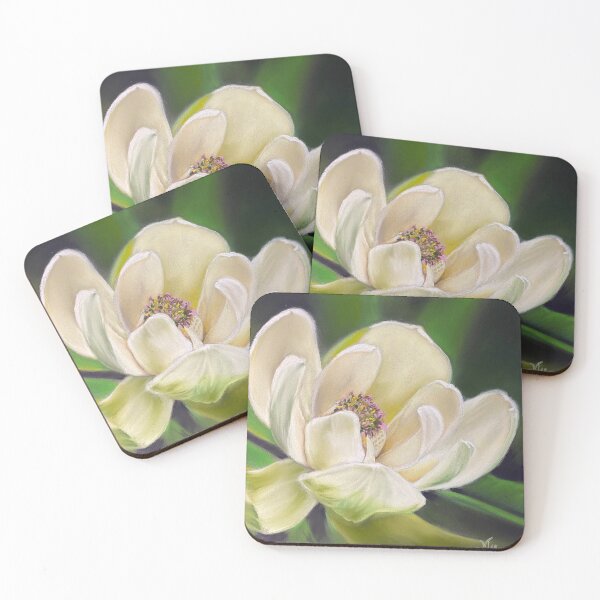 Item preview, "Magnolia Blossom" painted in pastels designed and sold by Marla Kurzec.