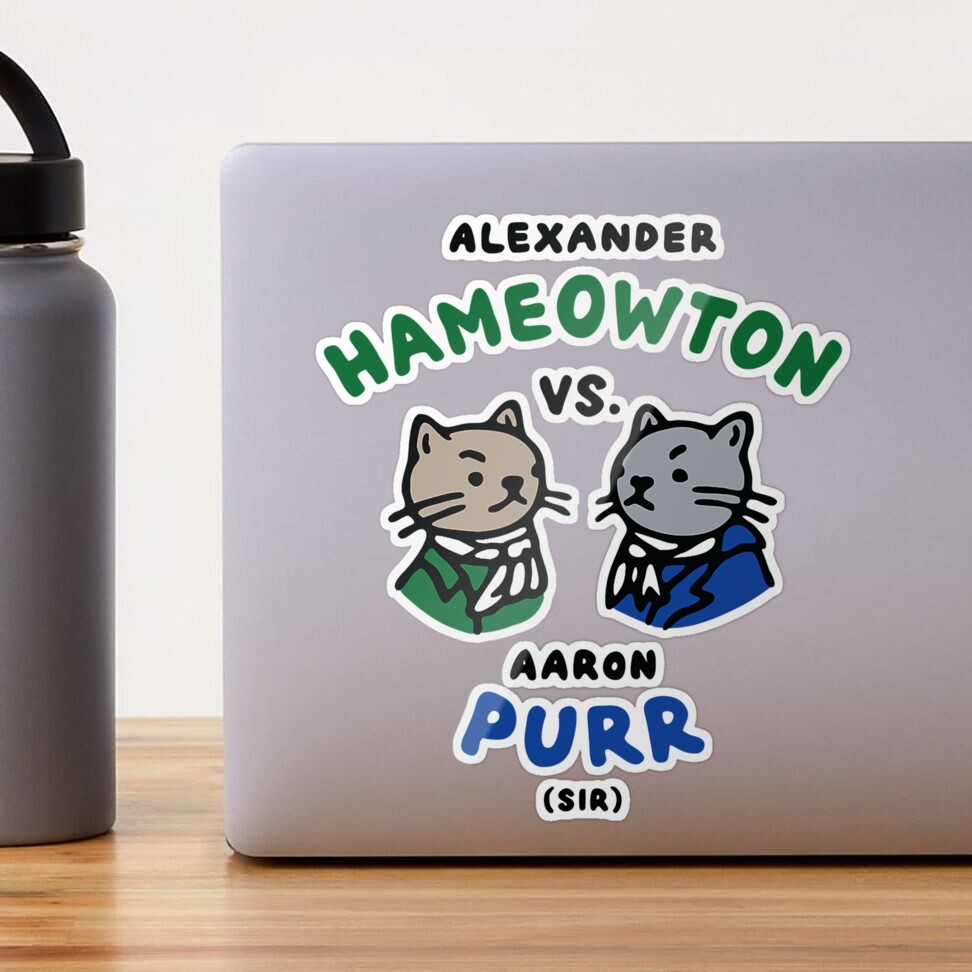 : Hameowton vs. Purr Cat Shirt - Hamilton and Burr