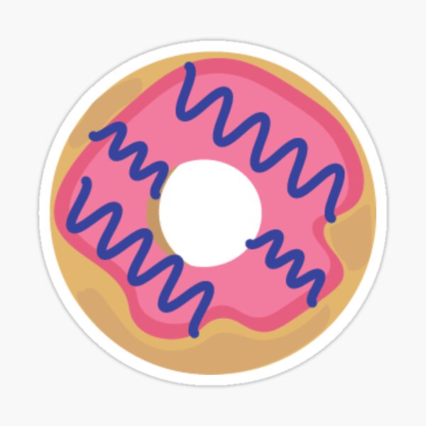 Hand Drawn Donut Sticker