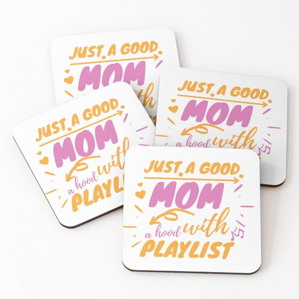 Item preview, Mom T-Shirts, Funny Mothers Day Gifts, Motherhood Tshirt, Mama Shirt, Hood Mom, Just a Good Mom With a Hood Playlist, Fun Cool Womens Outfit designed and sold by serenity sahara.