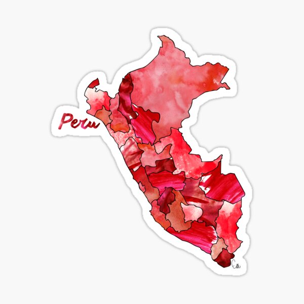 Watercolor Countries - Peru Sticker