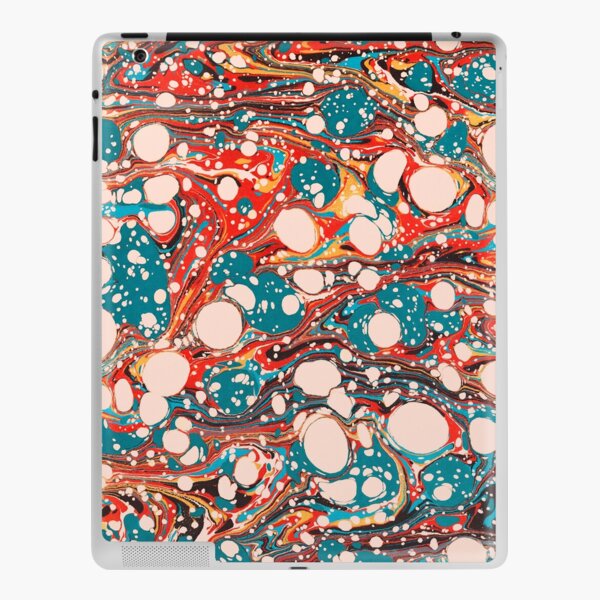 Psychedelic Marbled Paper Splash Blob Pepe Psyche iPad Skin