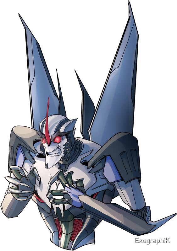 Tfp Starscream Digital Art: Stickers | Redbubble