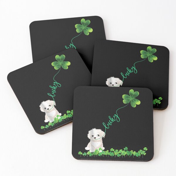Item preview, Lucky Maltese Dog Shamrock St Patrick day  designed and sold by CongtacConumi.