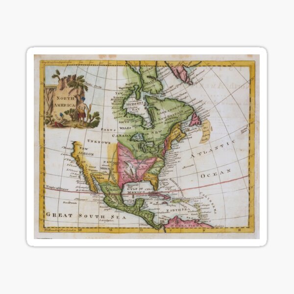 Item preview, Map of North America - Thomas Jeffreys (1754) designed and sold by CartoClassics.