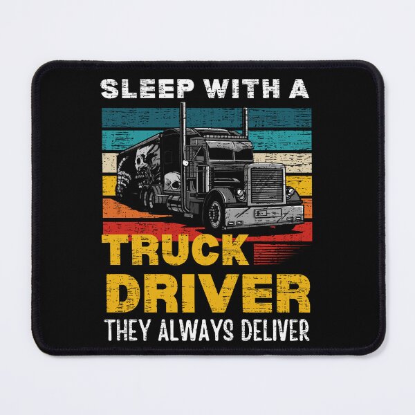 Item preview, Sleep With A Truck Driver Retro Vintage Trucker Big Rig Truck Driver Wife Gift designed and sold by retrodesigner14.