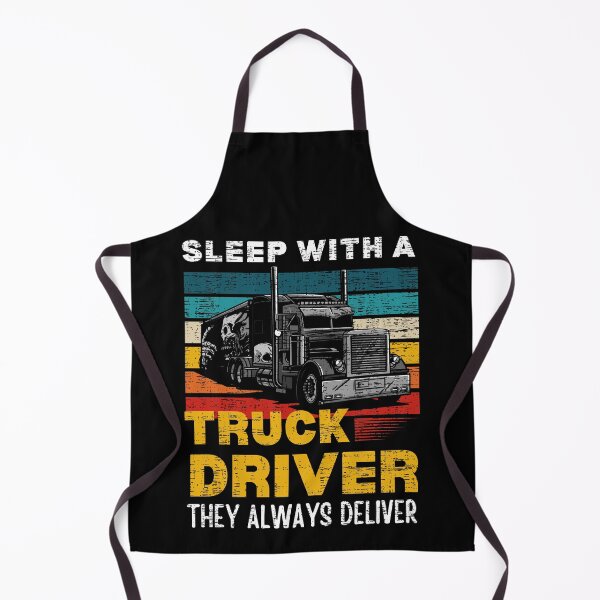Item preview, Sleep With A Truck Driver Retro Vintage Trucker Big Rig Truck Driver Wife Gift designed and sold by retrodesigner14.