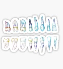 Pegatina Dientes azules