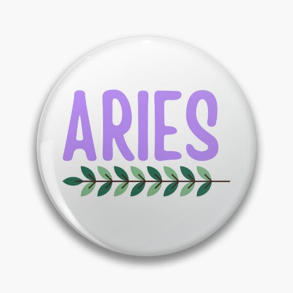 Item preview, Aries Zodiac Sign with Leaves designed and sold by Hellofriendco.