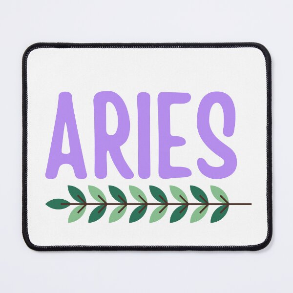 Item preview, Aries Zodiac Sign with Leaves designed and sold by Hellofriendco.