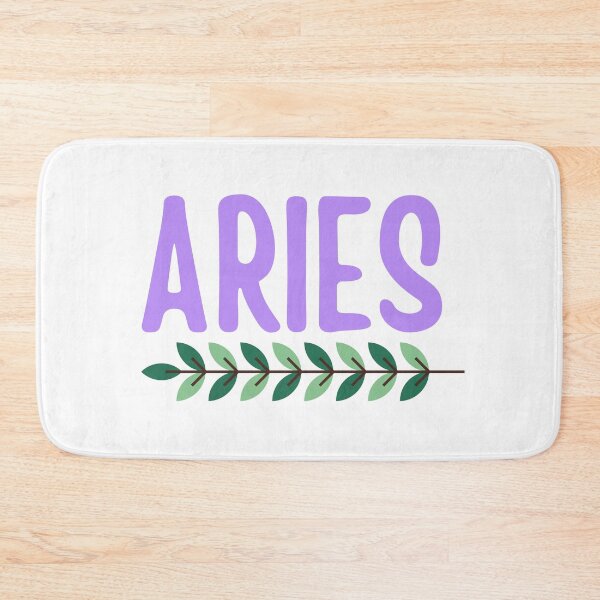 Item preview, Aries Zodiac Sign with Leaves designed and sold by Hellofriendco.