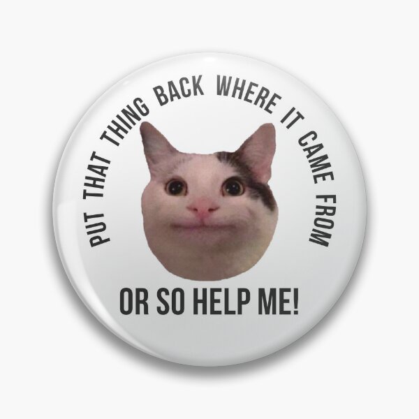 Beluga Cat Discord Meme Pins and Buttons for Sale